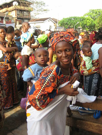 Mutter und Kind in Sierra Leone