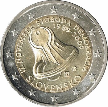 Slowakische 2-Euro-Gedenkmünze von 2009