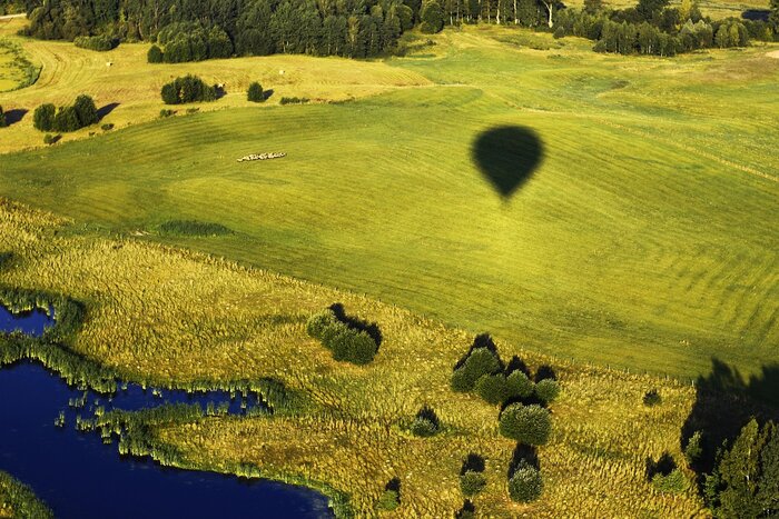 Ballonflug über Litauen