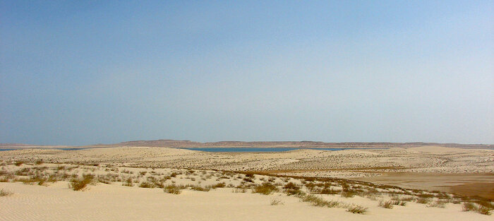 Salzsee in der Libyschen Wüste