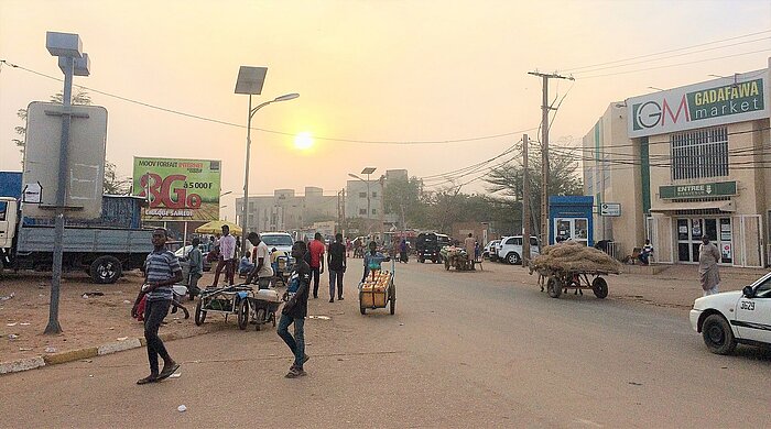 Boulevard de la Jeunesse in Yantala in Niamey