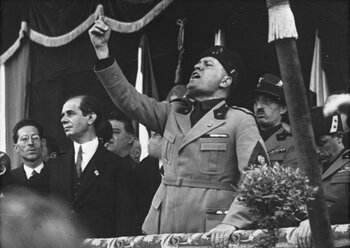Mussolini in Mailand 1930