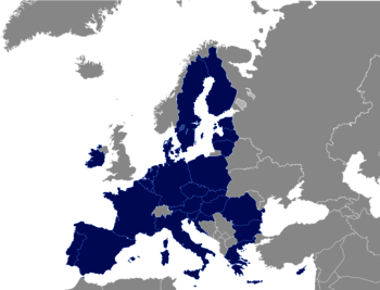 Karte Mitgliedsländer EU