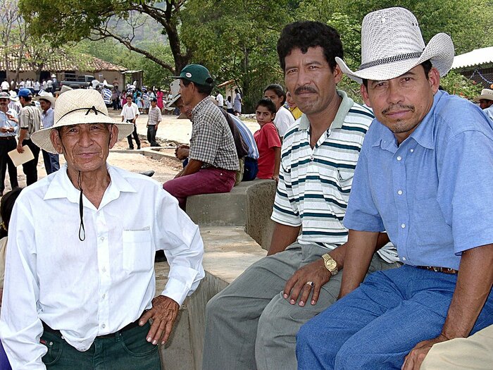 Drei Männer aus Honduras