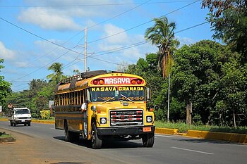 Chicken Bus in Nicaragua