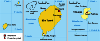 Karte von São Tomé und Príncipe