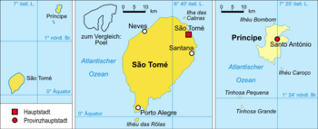 Karte von São Tomé und Príncipe