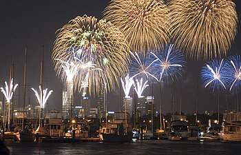 Feuerwerk, Perth, Australia Day