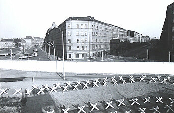 Berliner Mauer an der Bernauer Straße 1973