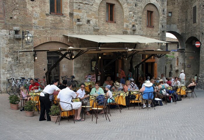 Restaurant in Italien