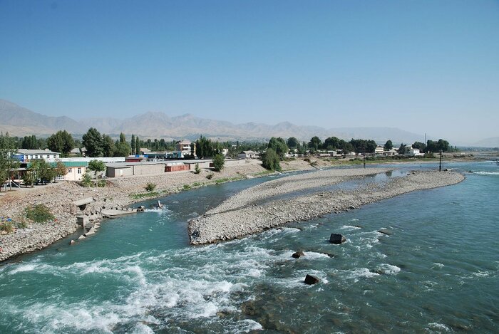 Kofarnihon bei der Stadt Wahdat in Tadschikistan