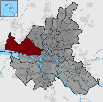 Karte und Lage Bezirk Altona in Hamburg