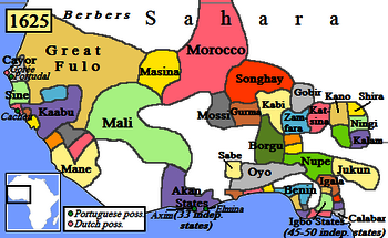 Westafrikanische Reiche 1625