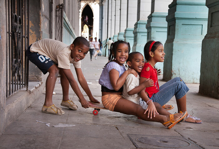 Kubanische Kinder in Havanna