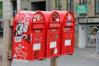 Briefkästen in Kopenhagen