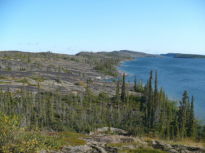 Landschaft am Großen Sklavensee im Nordwesten von Kanada