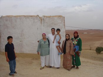 Berberfamilie in Marokko