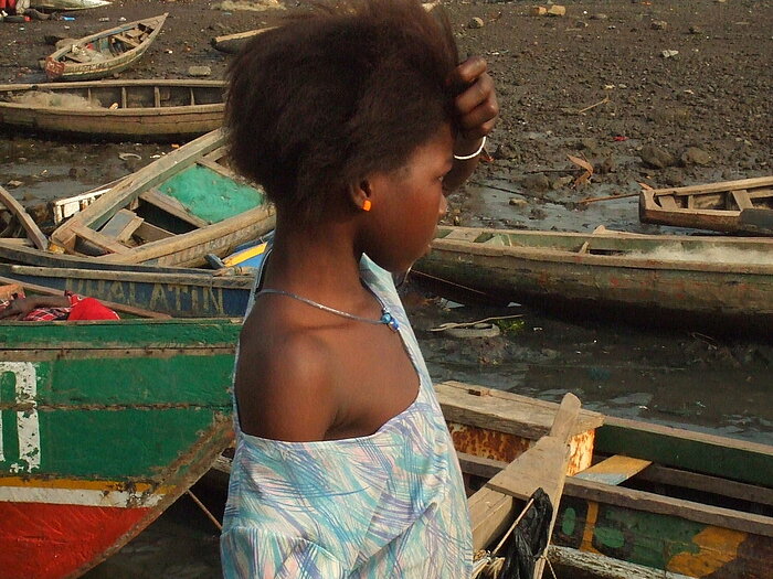 Mädchen in Conakry