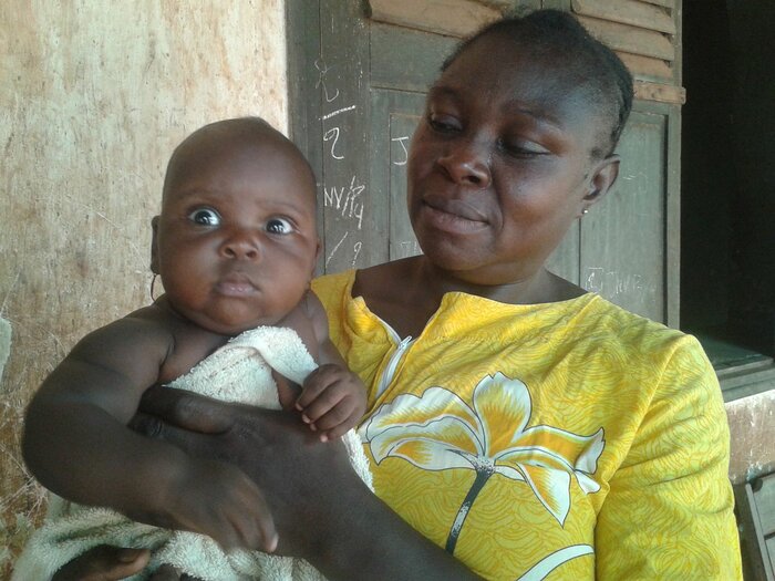 Mutter und Kind in der Zentralafrikanischen Republik