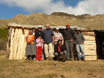 Indio-Familie in Argentinien