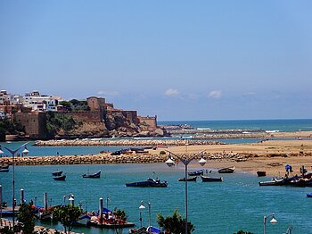 Königsstadt Rabat liegt am Meer