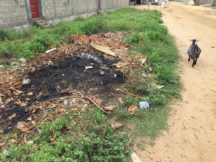Müllberbrennung in Cotonou