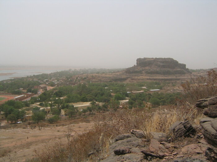 Blick auf Koulikoro in Mali