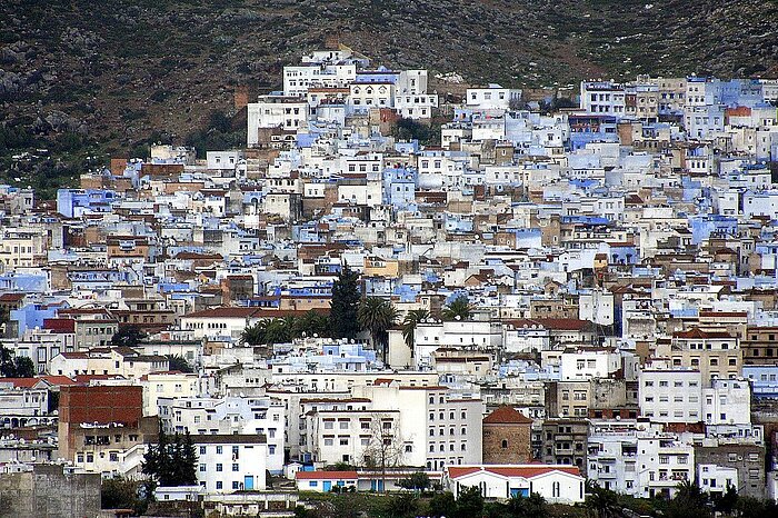 Ansicht der Stadt Chefchaouen