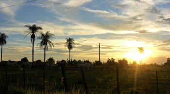Sonnenuntergang in Paraguay