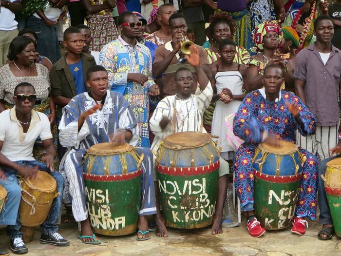 Musiker vom Volk der Ewe in Togo