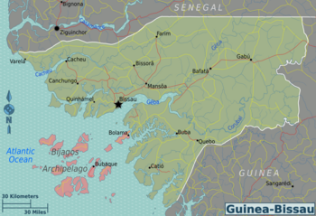 Karte von Guinea-Bissau