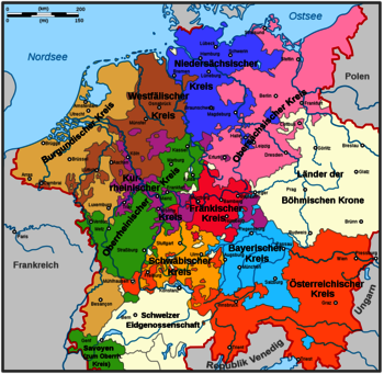 Nordrhein-Westfalen Mittelalter Karte