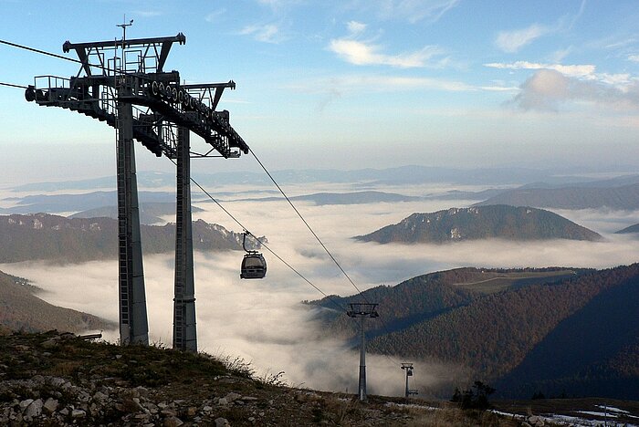 Seilbahn im Fatra-Gebirge