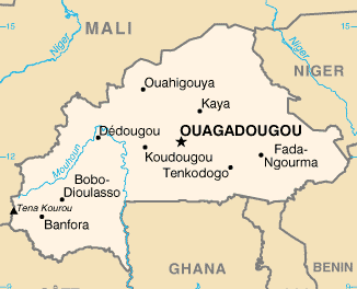 Ouagadougou in Burkina Faso Wo liegt Ouagadougou