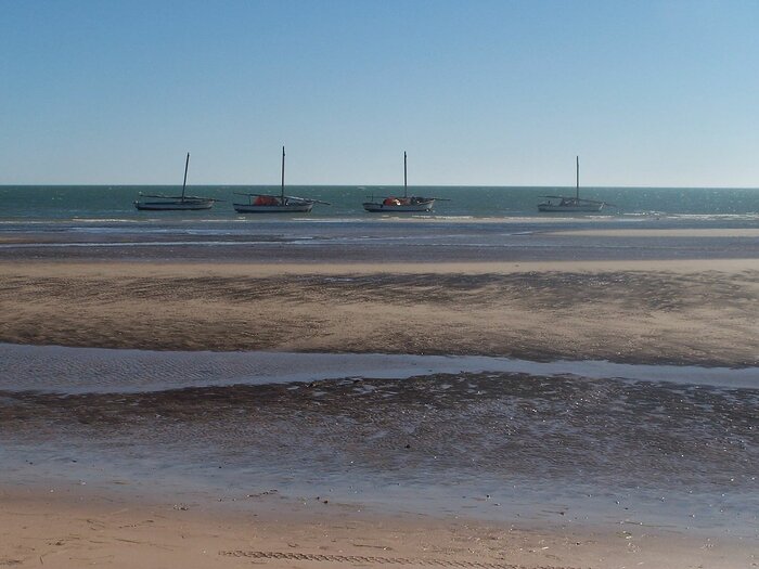 Fischerboote am Atlantik in Mauretanien