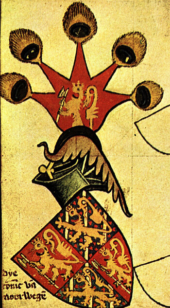 Wappen von Håkon VI. als König von Norwegen und Schweden
