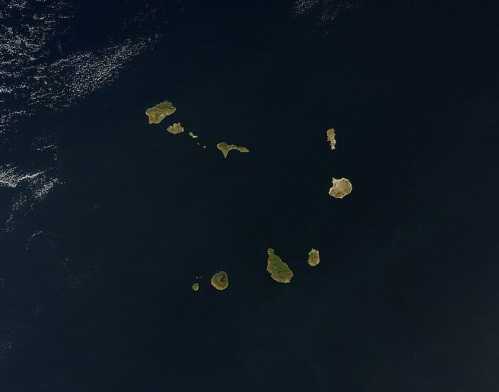 Satellitenfoto der Kapverden