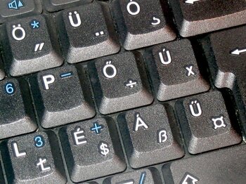 Ungarische Computertastatur