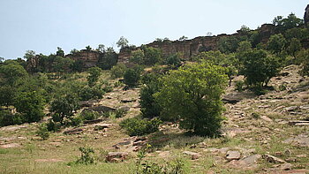 Burkina Faso Landschaft Gobnangou-Bergkette in Burkina Faso