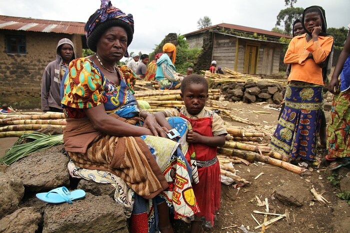 Frau in Nord-Kivu