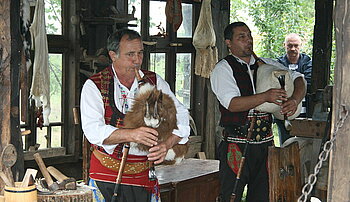 Musikinstrument aus Bulgarien: Gajda