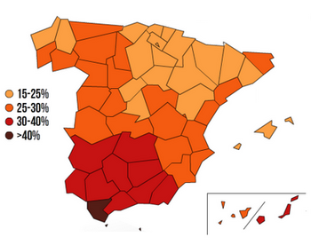 Arbeitslosigkeit in Spanien 2015