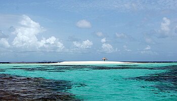 Sandbank Mopion vor St. Vincent