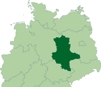 Lage vom Bundesland Sachsen-Anhalt