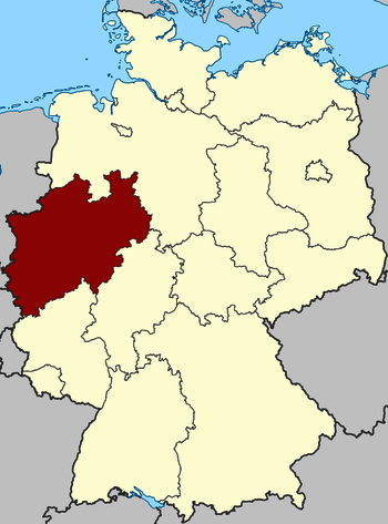 Lage NRW in Deutschland