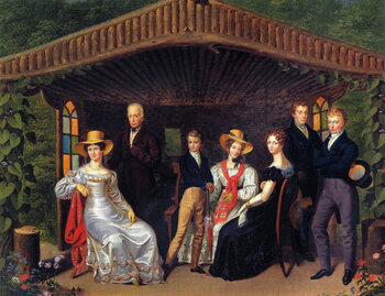 Gemälde von Leopold Fertbauer (1802–1875): Kaiser Franz I. und seine Familie