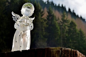 Engel als Deko zur Weihnachtszeit in Luxemburg