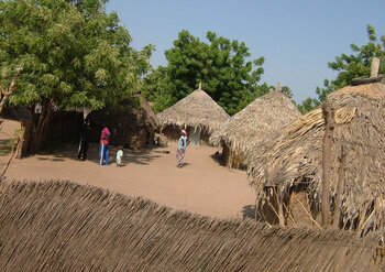 Dorf im Senegal