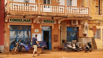 Sitz der Fährgesellschaft Consulmar in Bissau