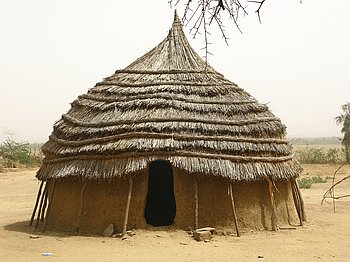 Rundhütte in Niger